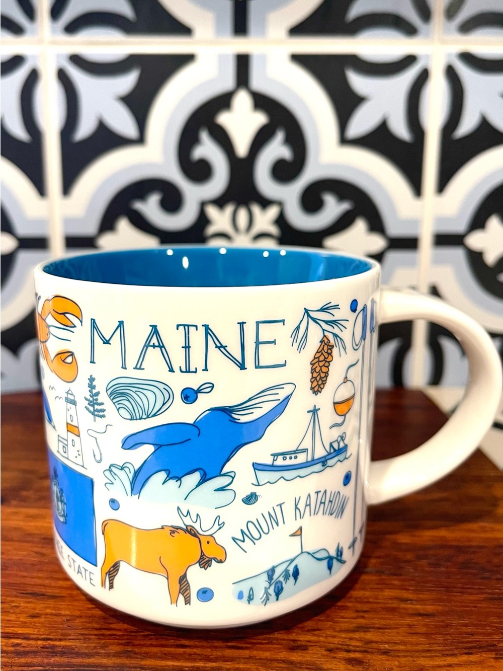 STARBUCKS Been There Series MAINE Ceramic Coffee Mug 14 oz